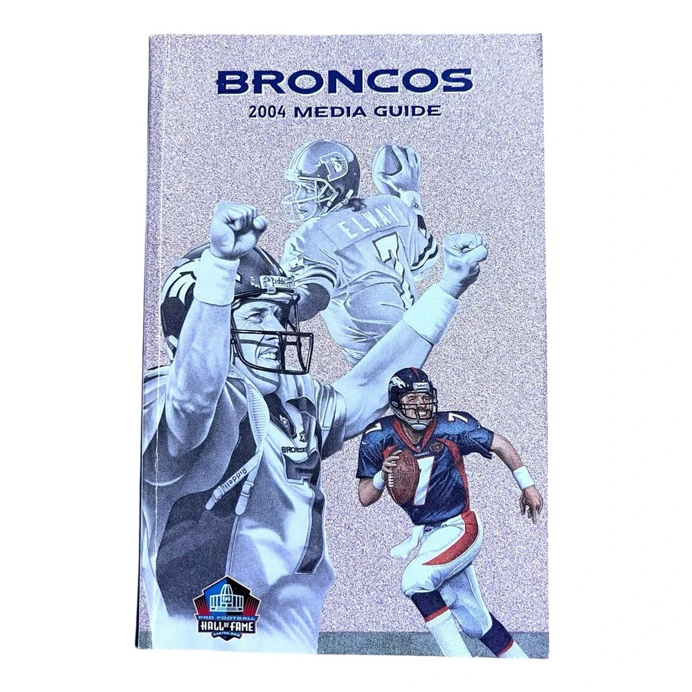 Lot of 4 Vintage DENVER BRONCOS NFL Media Guide Yearbook 1988, 2003, 2004, 2006